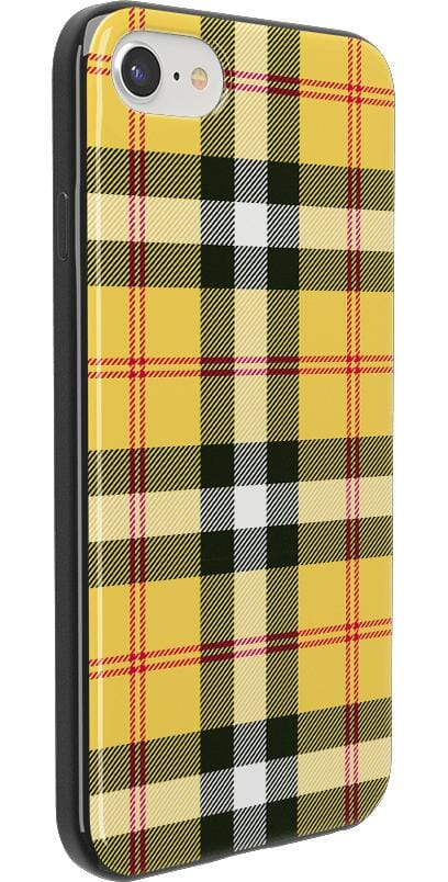 As if! | Yellow Plaid iPhone Case