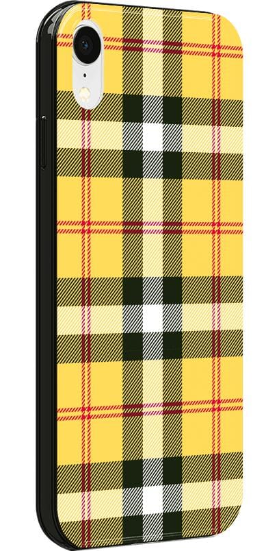 As if! | Yellow Plaid iPhone Case