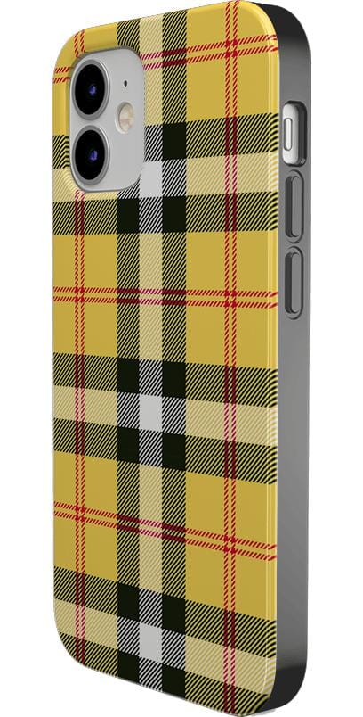 As if! | Yellow Plaid iPhone Case