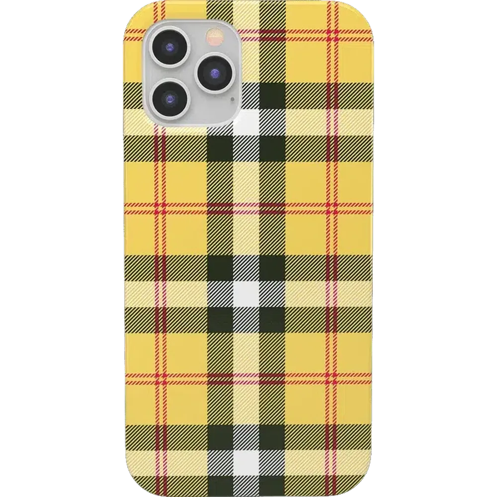 As if! | Yellow Plaid iPhone Case iPhone Case get.casely Classic iPhone 11 Pro 