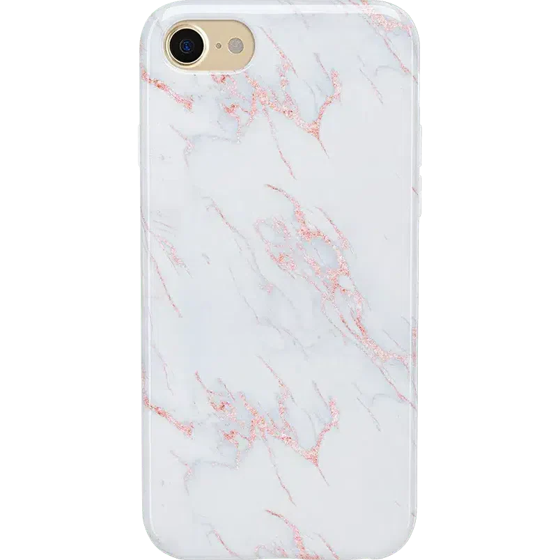 Subtle Blush | White and Pink Marble Case iPhone Case get.casely Classic iPhone 6/7/8 
