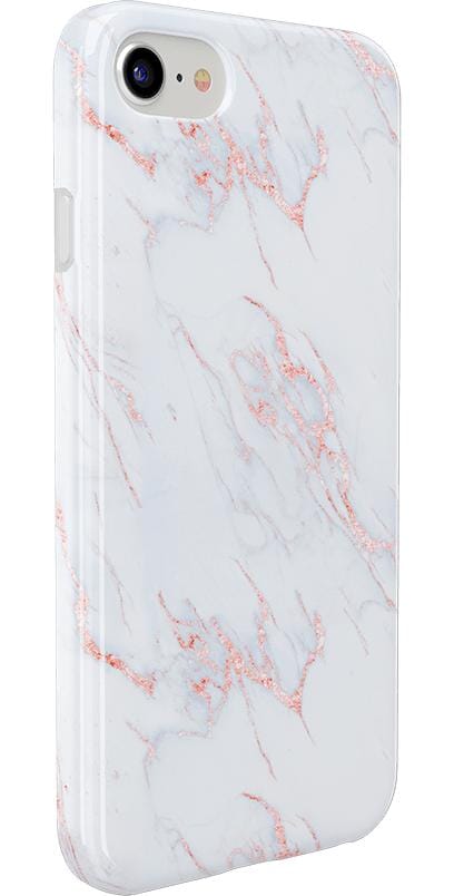 Subtle Blush | White and Pink Marble Case