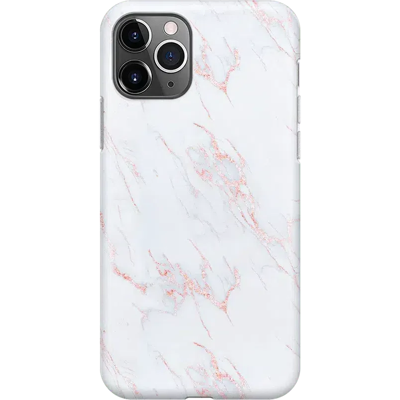 Subtle Blush | White and Pink Marble Case iPhone Case get.casely Classic iPhone 11 Pro 