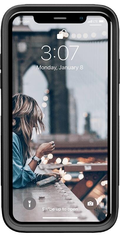 Burgundy Red on Black | Ultra-Protective Bold Case