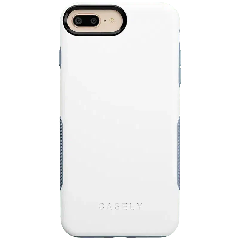 White on Light Blue | Ultra-Protective Bold Case iPhone Case get.casely Bold iPhone 6/7/8 Plus 
