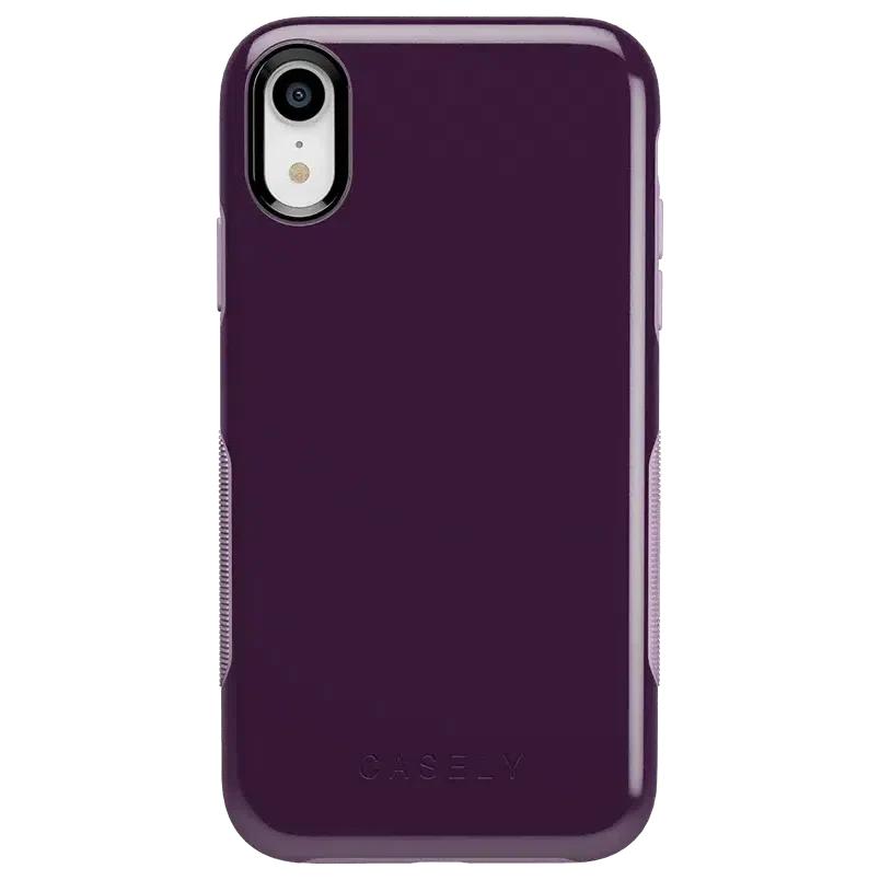 Plum Purple on Light Purple | Ultra-Protective Bold Case iPhone Case get.casely Bold iPhone XR 