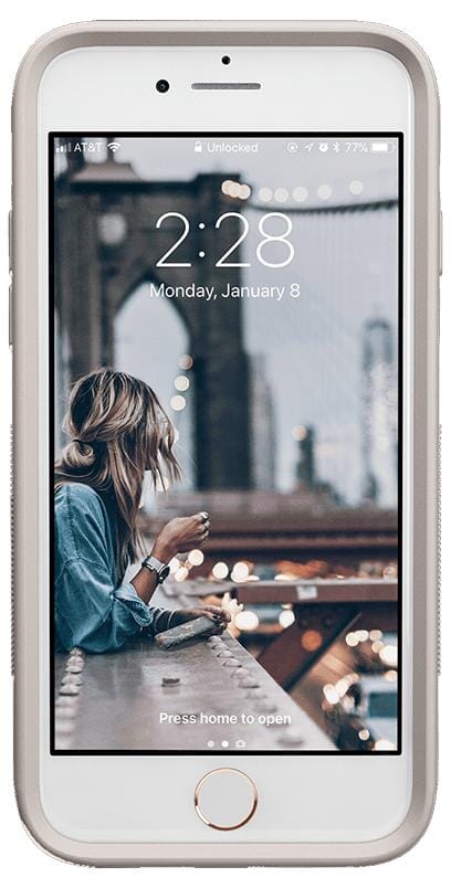 Purple Taupe on Nude | Ultra-Protective Bold Case