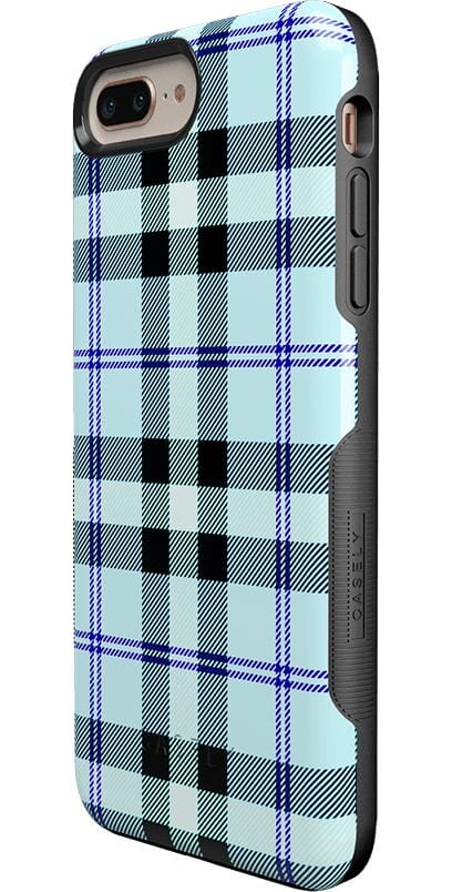 As if! | Light Blue Plaid Case