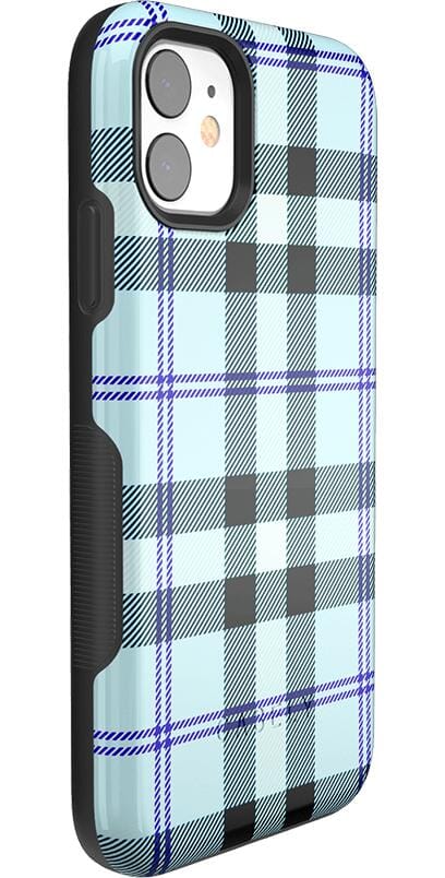 As if! | Light Blue Plaid Case