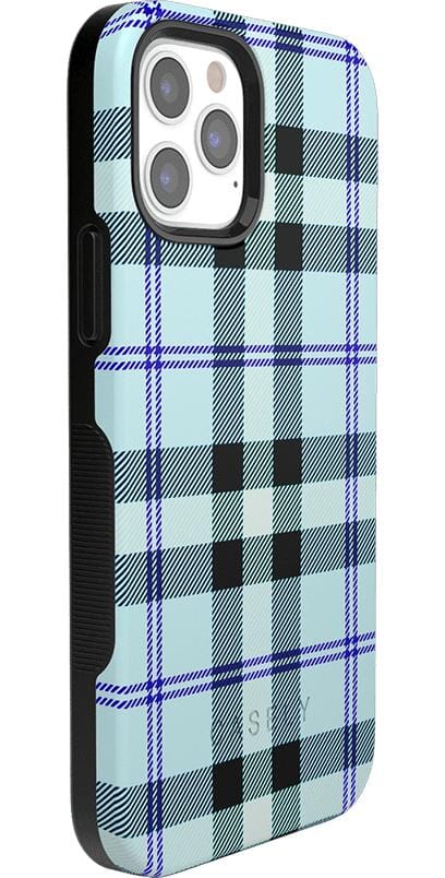 As if! | Light Blue Plaid Case