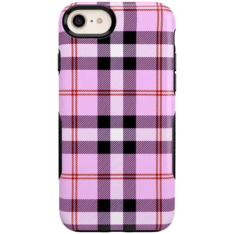As if! | Light Purple Plaid Case iPhone Case get.casely Bold iPhone 6/7/8 Plus 