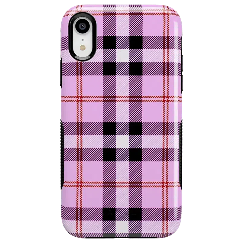 As if! | Light Purple Plaid Case