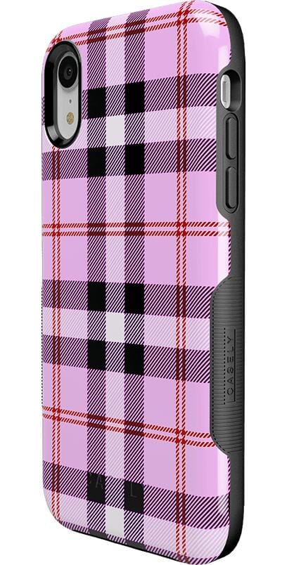 As if! | Light Purple Plaid Case