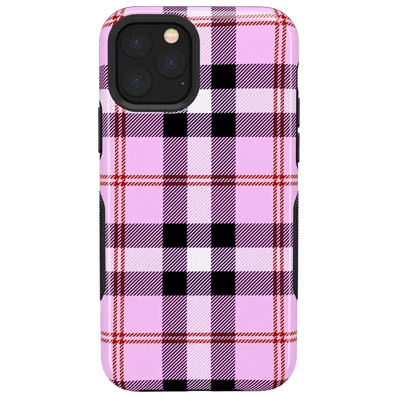 As if! | Light Purple Plaid Case iPhone Case get.casely Bold iPhone 11 Pro 