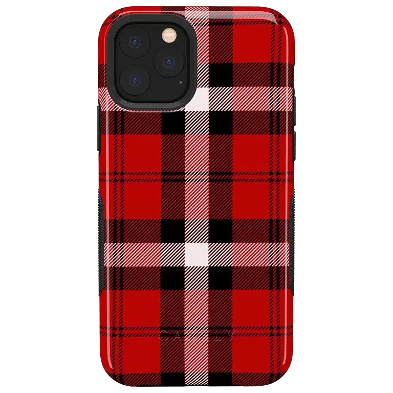 As if! | Red Plaid iPhone Case iPhone Case get.casely 