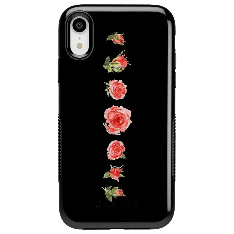 Accept the Rose | Blooming Red Rose Floral Case iPhone Case get.casely Bold iPhone XR 