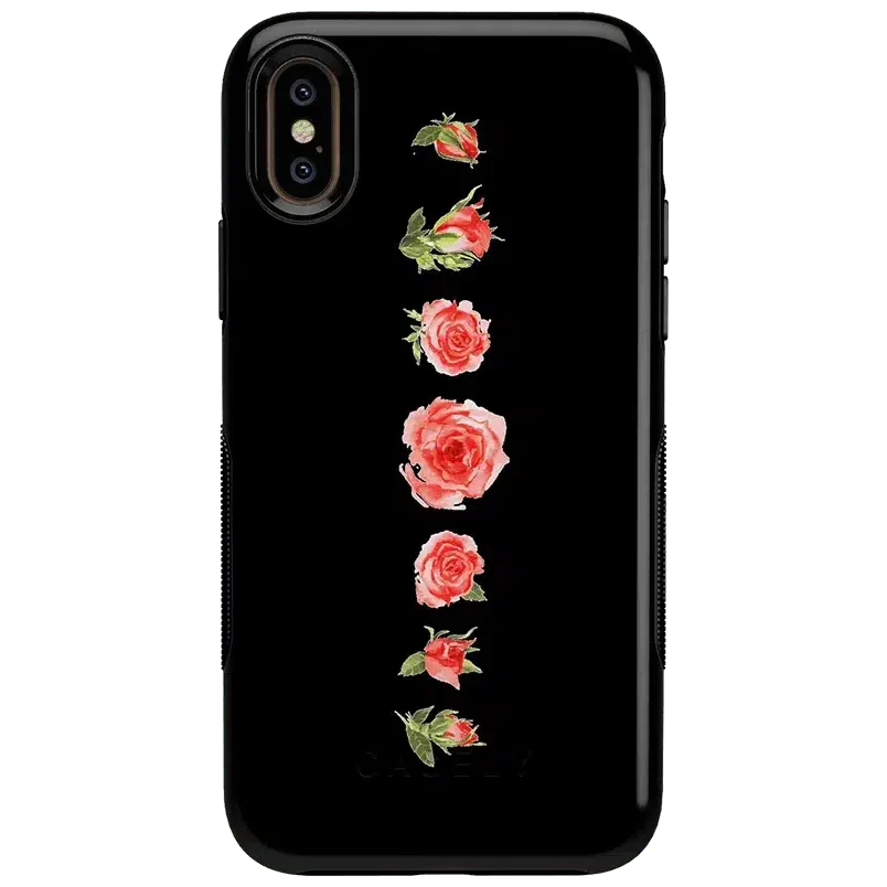 Accept the Rose | Blooming Red Rose Floral Case iPhone Case get.casely Bold iPhone XS Max 
