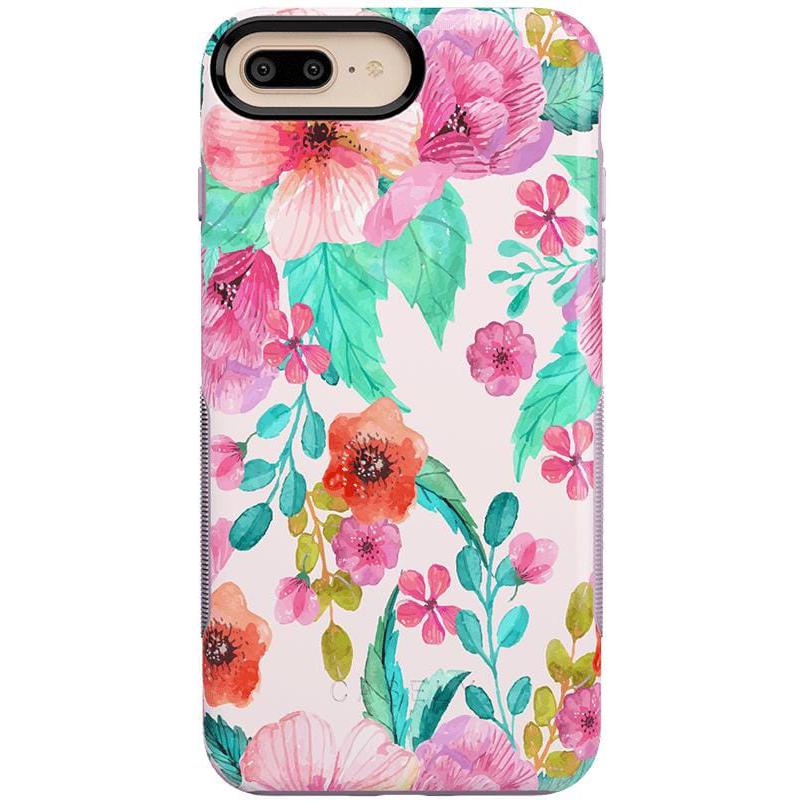 Out And About | Light Pink Floral Case iPhone Case get.casely Bold iPhone 6/7/8 Plus 