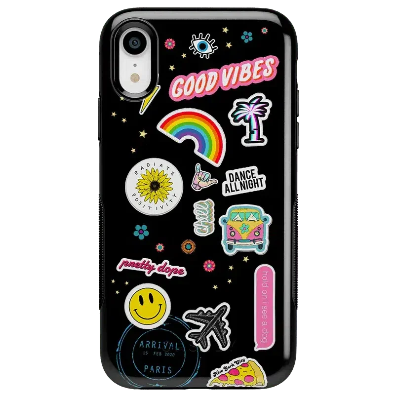 Stuck on U | Festival Sticker Floral Case iPhone Case get.casely Bold iPhone XR 