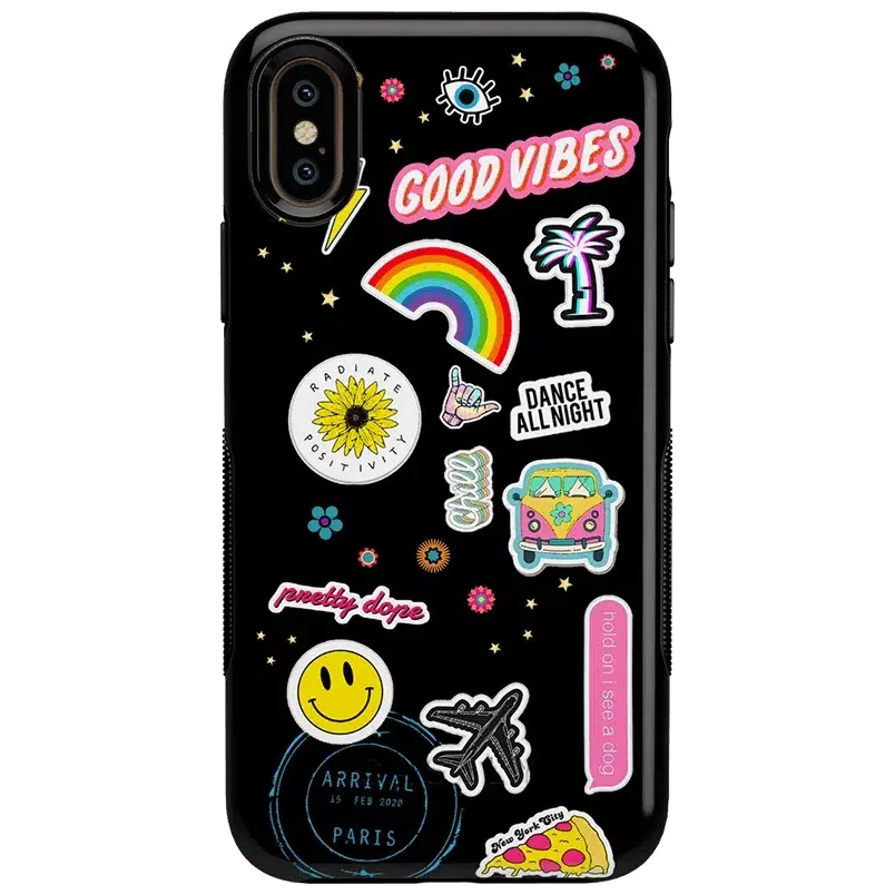 Stuck on U | Festival Sticker Floral Case iPhone Case get.casely Bold iPhone XS Max 
