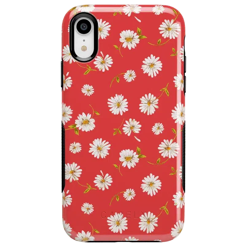 Daisy Daydream | Red Coral Floral Case