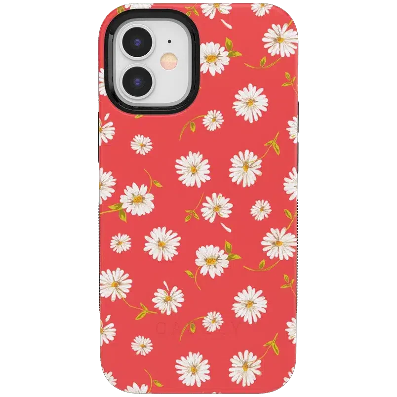 Daisy Daydream | Red Coral Floral Case iPhone Case get.casely Bold iPhone 12 Mini 