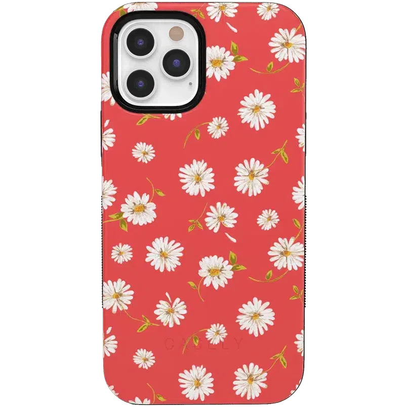 Daisy Daydream | Red Coral Floral Case iPhone Case get.casely Bold iPhone 12 Pro Max 