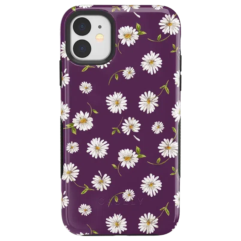 Daisy Daydream | Plum Purple Floral Case iPhone Case get.casely Bold iPhone 11 