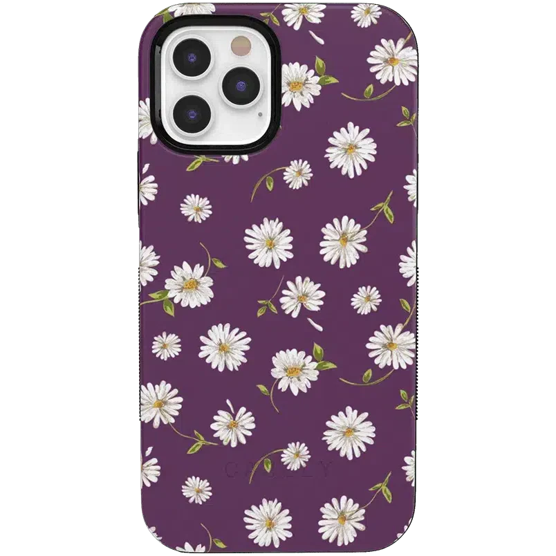 Daisy Daydream | Plum Purple Floral Case iPhone Case get.casely Bold iPhone 12 Pro 