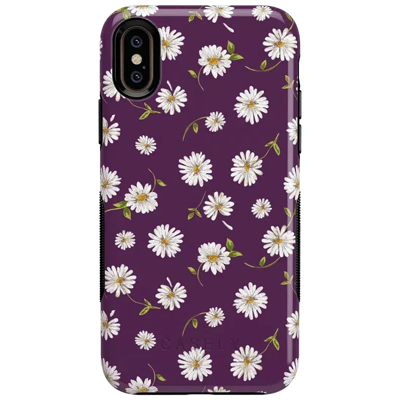 Daisy Daydream | Plum Purple Floral Case iPhone Case get.casely Bold iPhone XS Max 