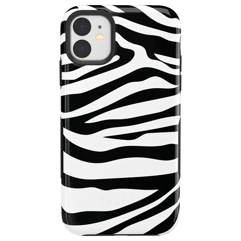Into the Wild | Zebra Print Case iPhone Case get.casely Bold iPhone 11 