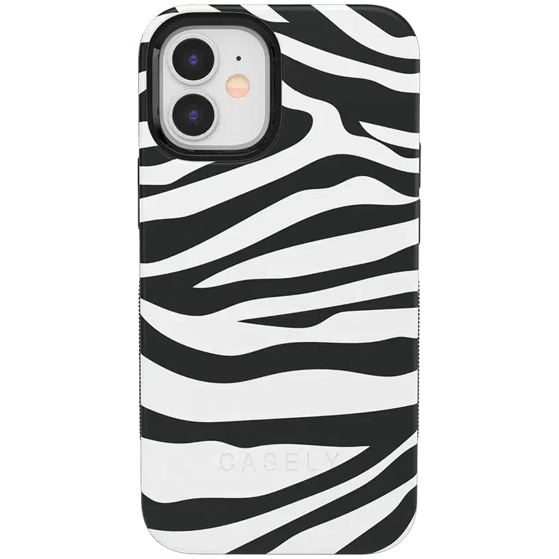 Into the Wild | Zebra Print Case iPhone Case get.casely Bold iPhone 12 