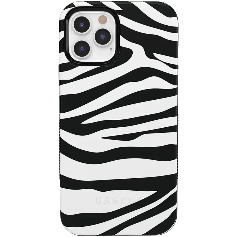 Into the Wild | Zebra Print Case iPhone Case get.casely Bold iPhone 12 Pro 