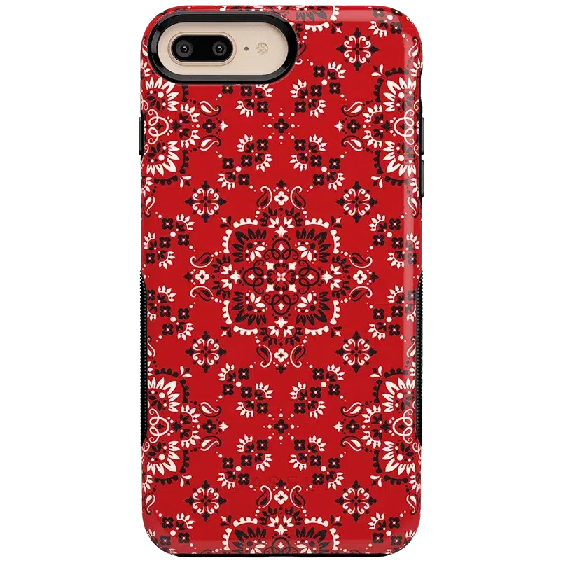 I'm with the Band | Red Bandana Print Case iPhone Case get.casely Bold iPhone 6/7/8 Plus 