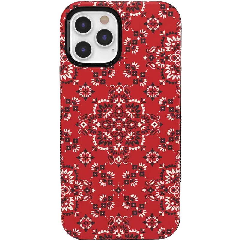 I'm with the Band | Red Bandana Print Case iPhone Case get.casely Bold iPhone 12 Pro 