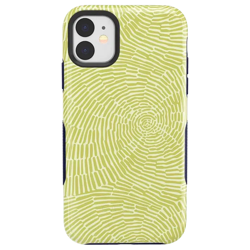 Swirl Away | Tea Green Geometric Case