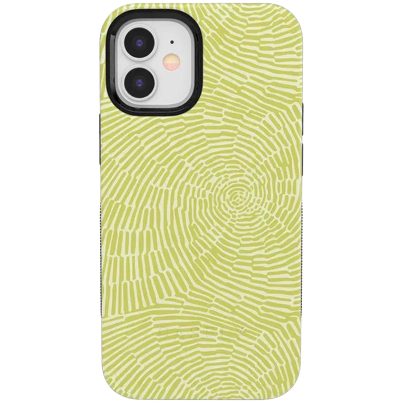 Swirl Away | Tea Green Geometric Case