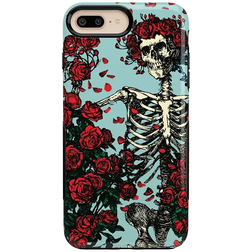 Forever Grateful | Grateful Dead Skeleton Floral Case iPhone Case Grateful Dead Bold iPhone 6/7/8 Plus