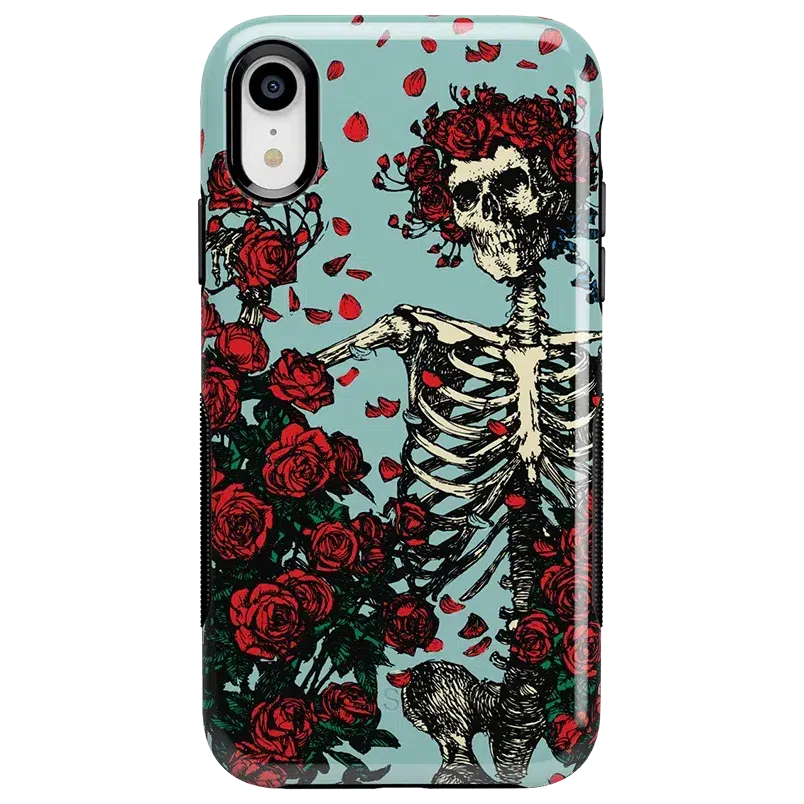 Forever Grateful | Grateful Dead Skeleton Floral Case iPhone Case Grateful Dead Bold iPhone XR 