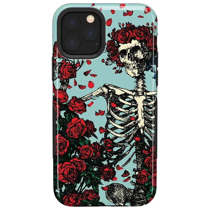 Forever Grateful | Grateful Dead Skeleton Floral Case iPhone Case Grateful Dead Bold iPhone 11 Pro Max