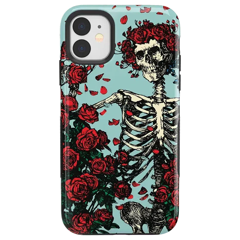 Forever Grateful | Grateful Dead Skeleton Floral Case iPhone Case Grateful Dead Bold iPhone 11