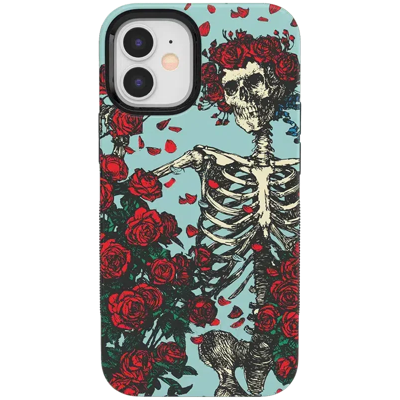 Forever Grateful | Grateful Dead Skeleton Floral Case iPhone Case Grateful Dead Bold iPhone 12