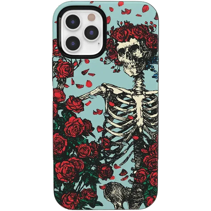 Forever Grateful | Grateful Dead Skeleton Floral Case iPhone Case Grateful Dead Bold iPhone 12 Pro