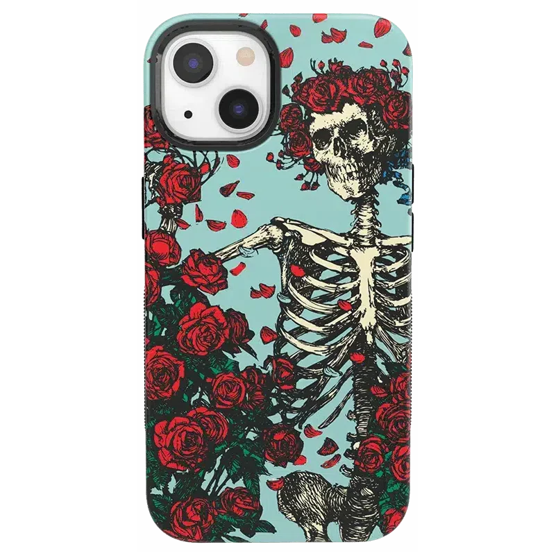 Forever Grateful | Grateful Dead Skeleton Floral Case iPhone Case Grateful Dead Bold + MagSafe® iPhone 13