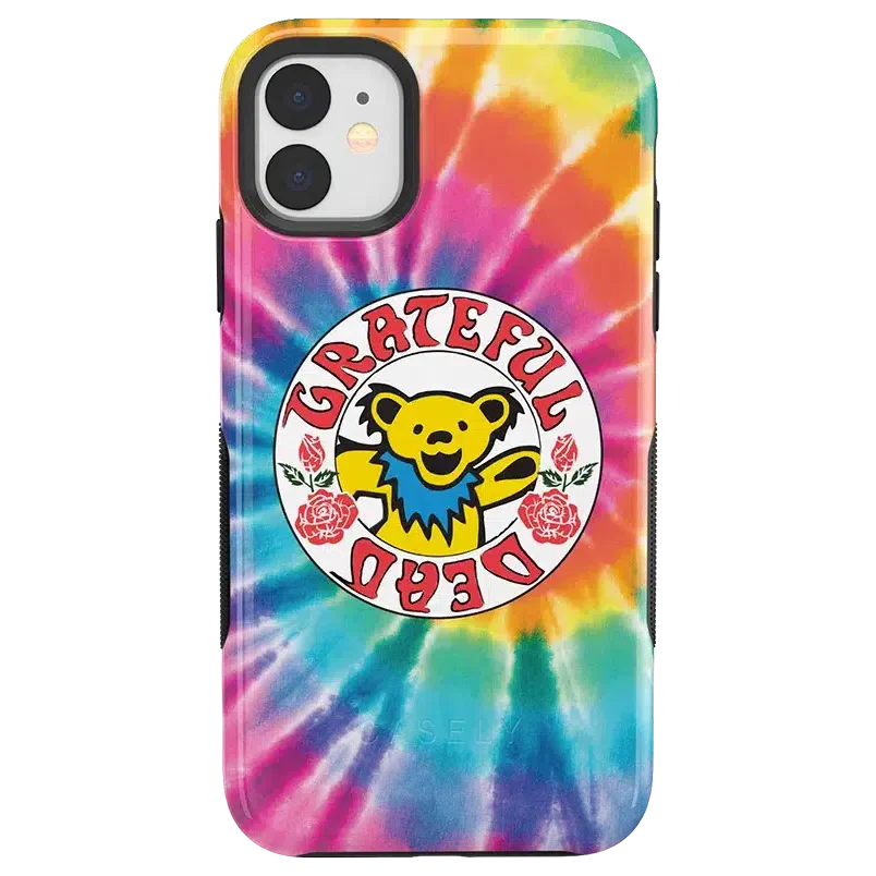 On Tour | Grateful Dead Tie Dye Sticker Case iPhone Case Grateful Dead Bold iPhone 11 