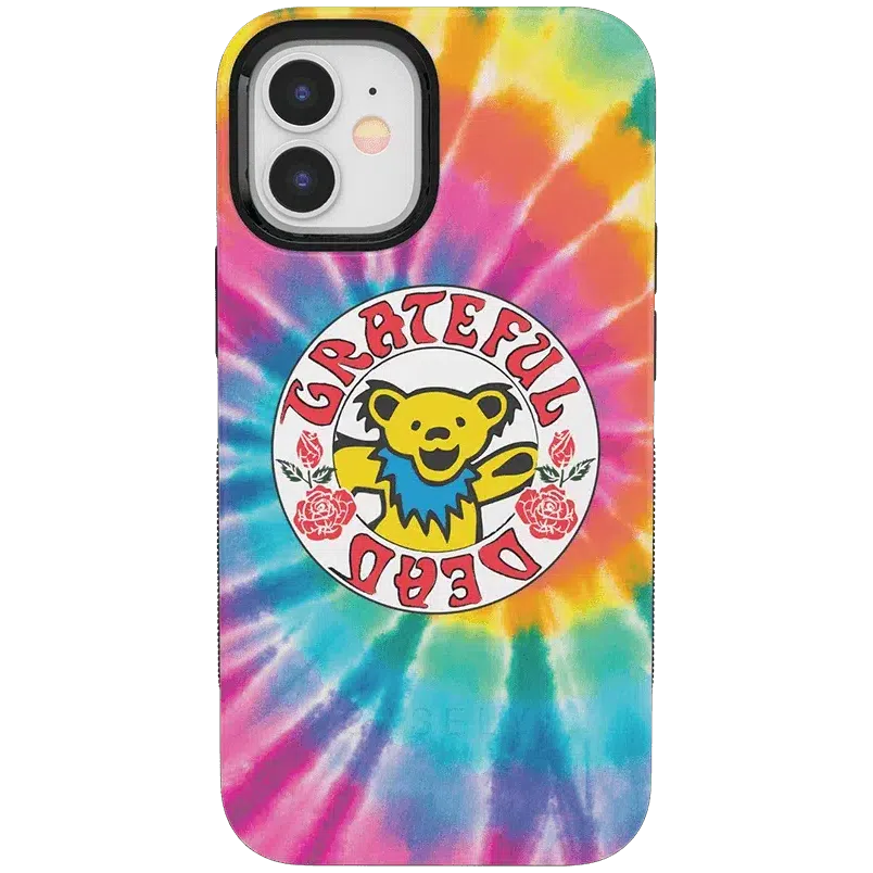On Tour | Grateful Dead Tie Dye Sticker Case iPhone Case Grateful Dead Bold iPhone 12 