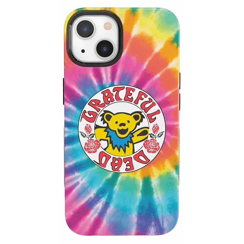 On Tour | Grateful Dead Tie Dye Sticker Case iPhone Case Grateful Dead Bold + MagSafe® iPhone 13 
