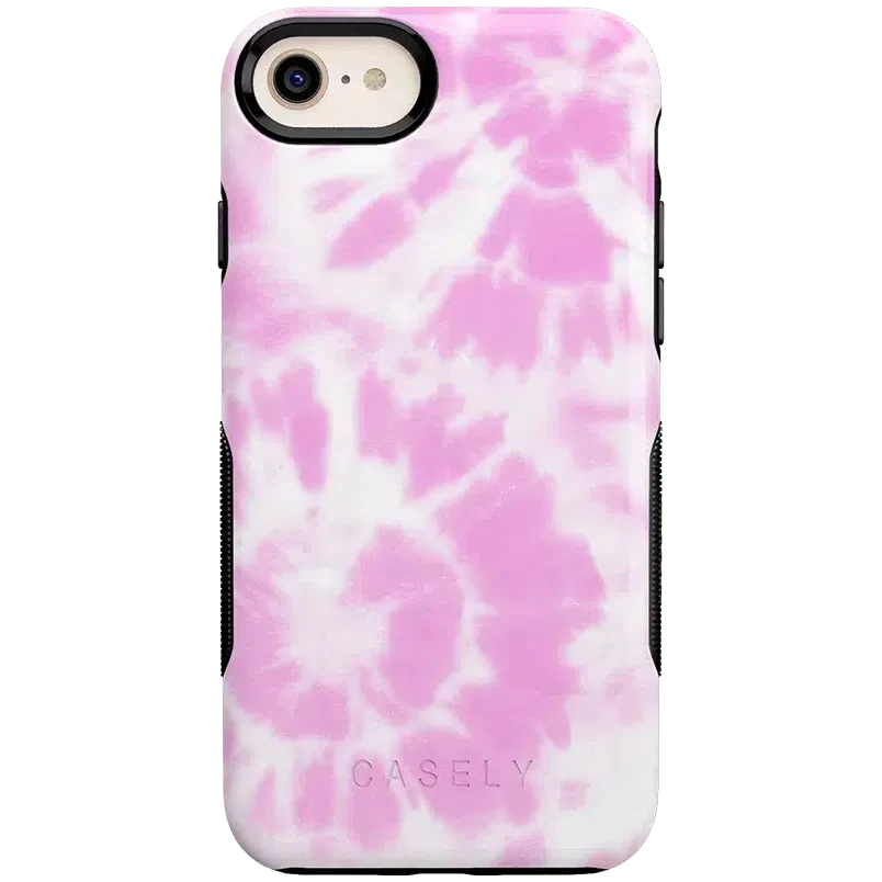 Down for Whatever | Light Pink Tie Dye Case iPhone Case get.casely Bold iPhone SE (2020 & 2022) 