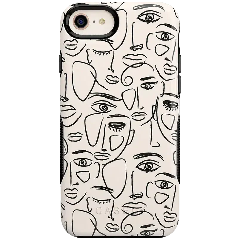 We're All Human | Minimal Face Art Case iPhone Case get.casely Bold iPhone SE (2020 & 2022) 