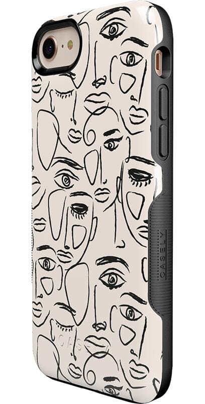 We're All Human | Minimal Face Art Case